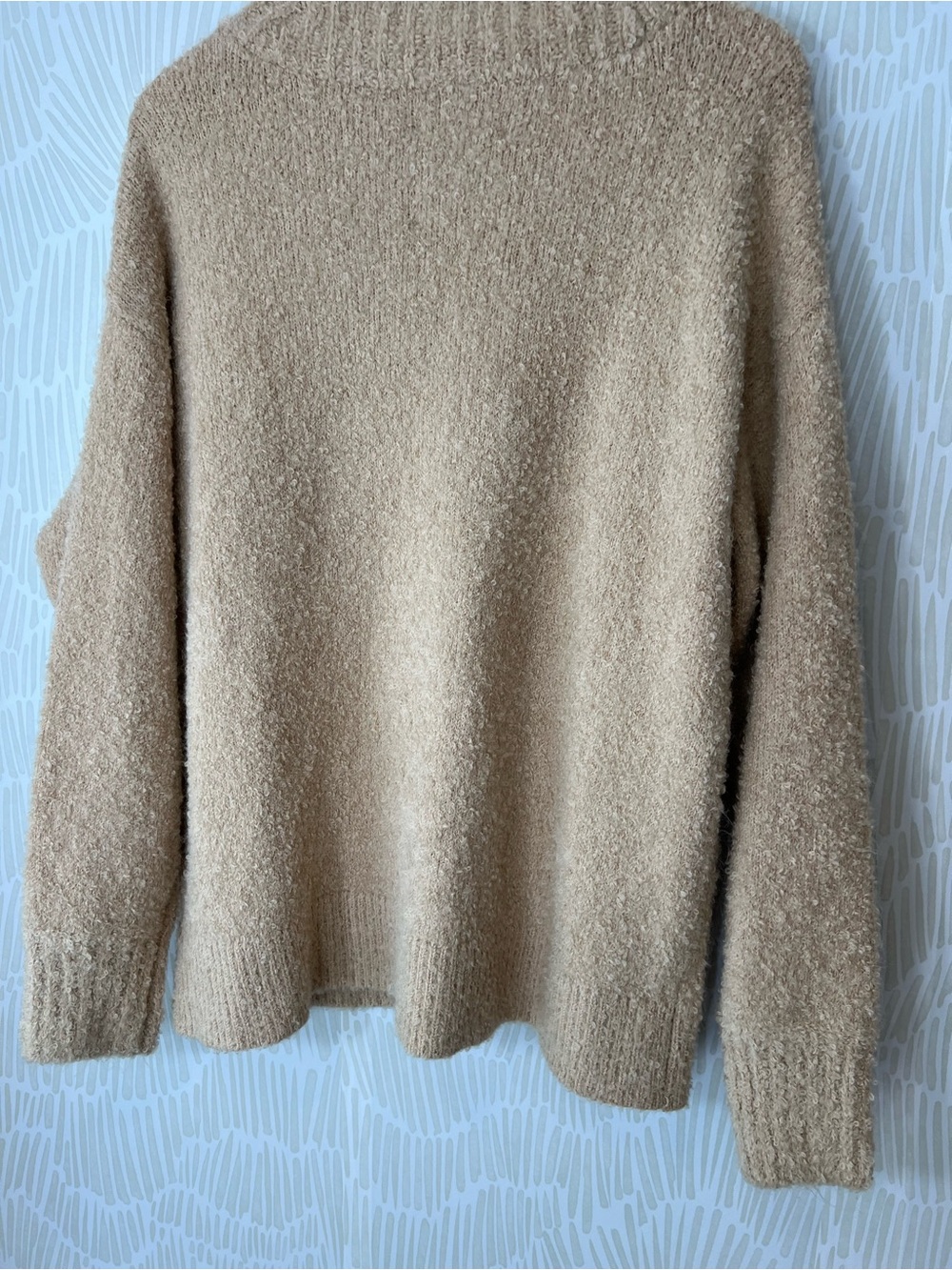 aerie Cozy V-Neck Sweater in Camel - Picture 8 of 13